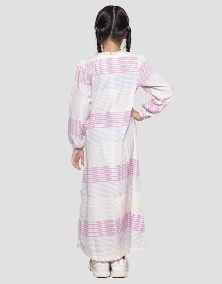 Cardinal Kids Girl Multi Stripe Gamis Anak Perempuan