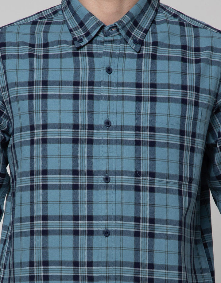 Cole Four Colors Check Kemeja Pria