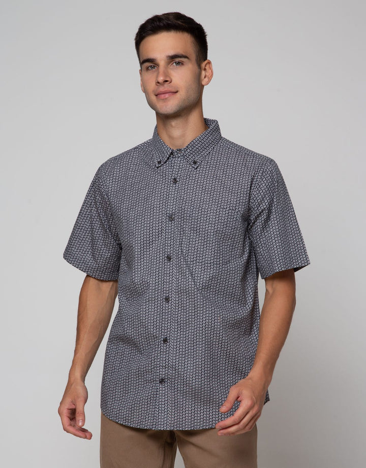Cole Short Sleeve Shirt Woven Crossed Recycle Cotton