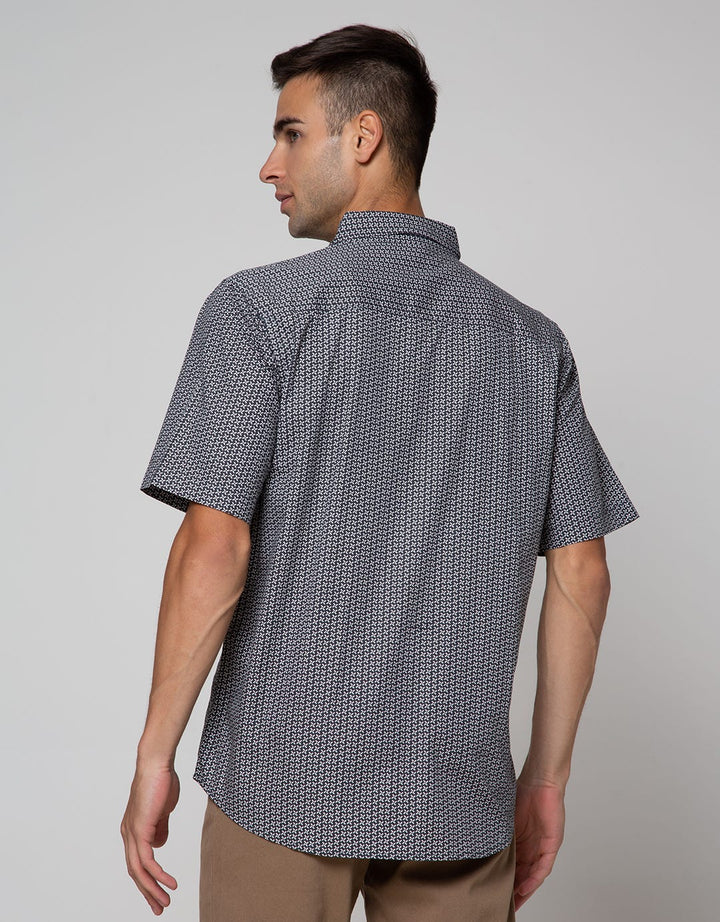 Cole Short Sleeve Shirt Woven Crossed Recycle Cotton