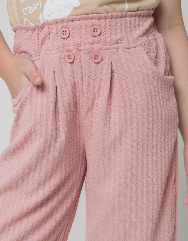 Little M Long Pants Kulot Paperbag Kancing