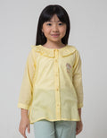 Little M Kerah Ruffle Kemeja Anak Perempuan