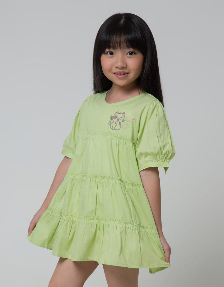 Little M Baloon Sleeve Dress Anak Perempuan