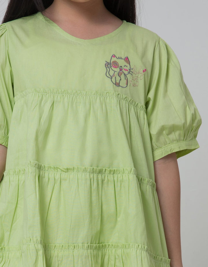 Little M Baloon Sleeve Dress Anak Perempuan