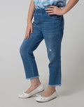 Little M Long Pants Denim Destroy