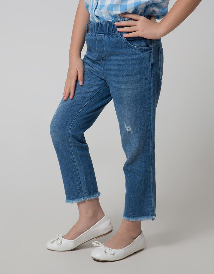 Little M Long Pants Denim Destroy