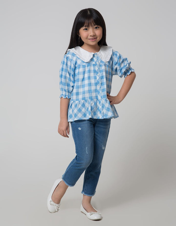 Little M Long Pants Denim Destroy