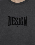 d&f Gray Crewneck Sweatshirt "Design Df"