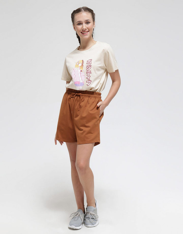 Nevada Solid Terry Basic Women's Shorts