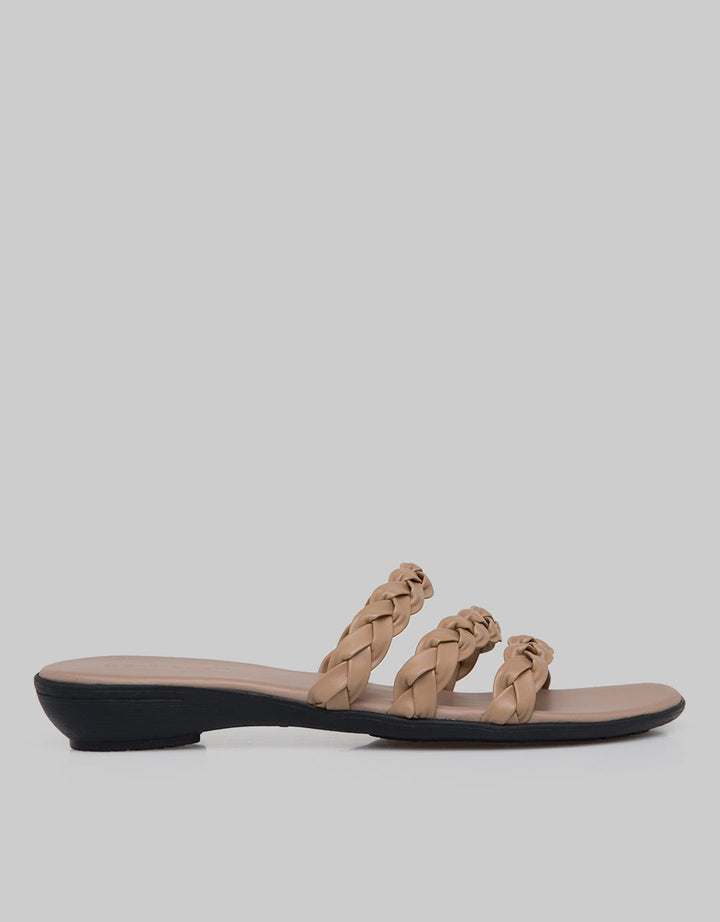 Connexion Slipper Sandals Triple Braid Strap Women
