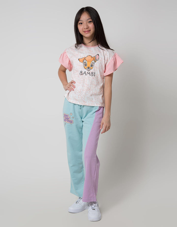 Disney Short Sleeve T-Shirt Full Print Muka Bambi