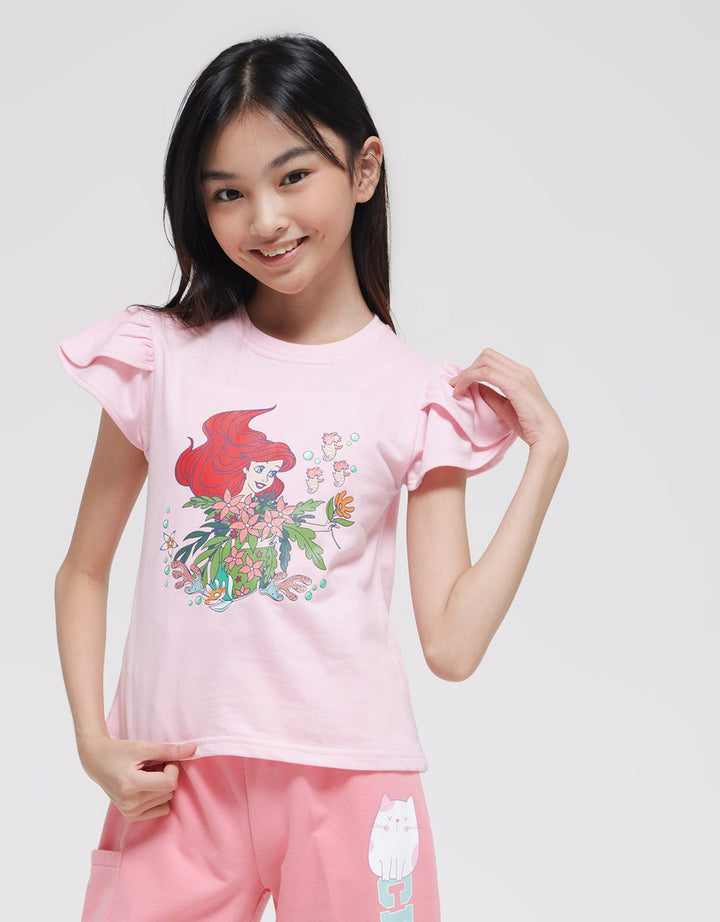 Disney Princess Ariel Kaos Anak Perempuan