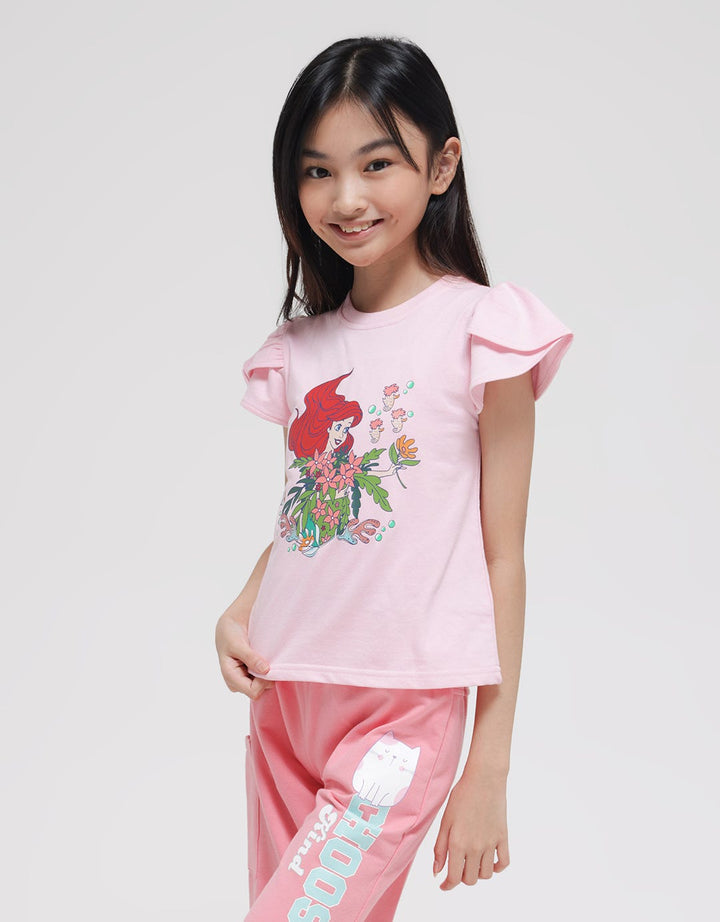 Disney Princess Ariel Kaos Anak Perempuan