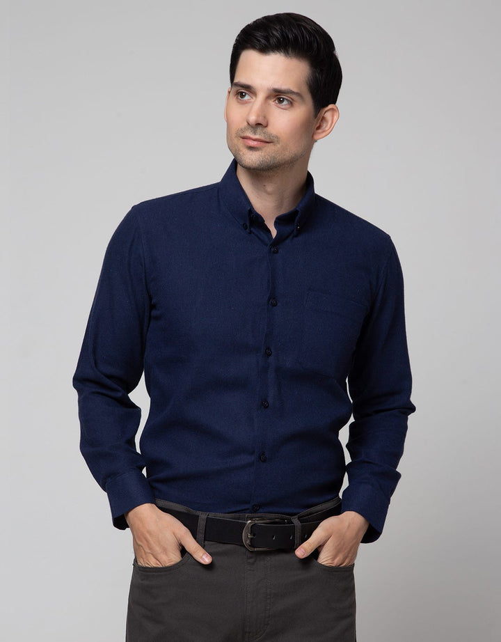 Stanley Adams Long Sleeve Shirt Slim Texture Flanel