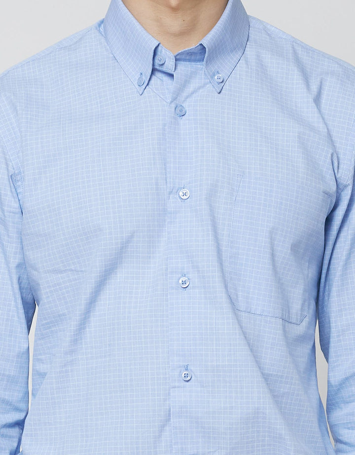 Stanley Adams Long Sleeve Shirt  Slim Check Small