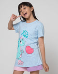 Aero Dinosaurus Print Kaos Anak Perempuan