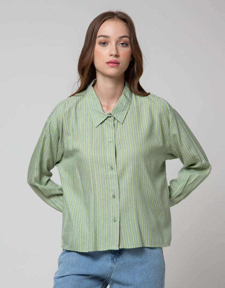 Nevada Long Sleeve Shirt Boxy Rayon