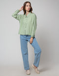 Nevada Long Sleeve Shirt Boxy Rayon