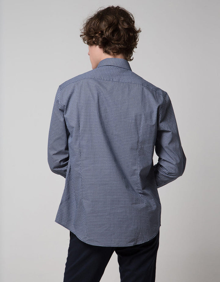 Cole Long Sleeve Shirt Slim Print