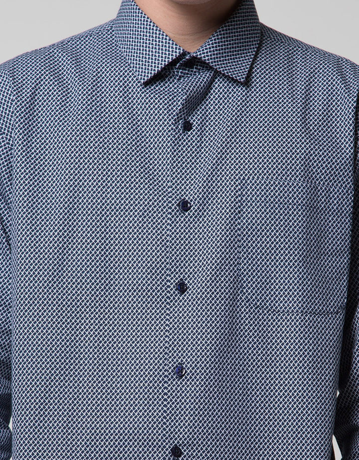 Cole Long Sleeve Shirt Slim Print