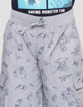 Little M Print Dino Gunung Celana Pendek Anak Laki-Laki