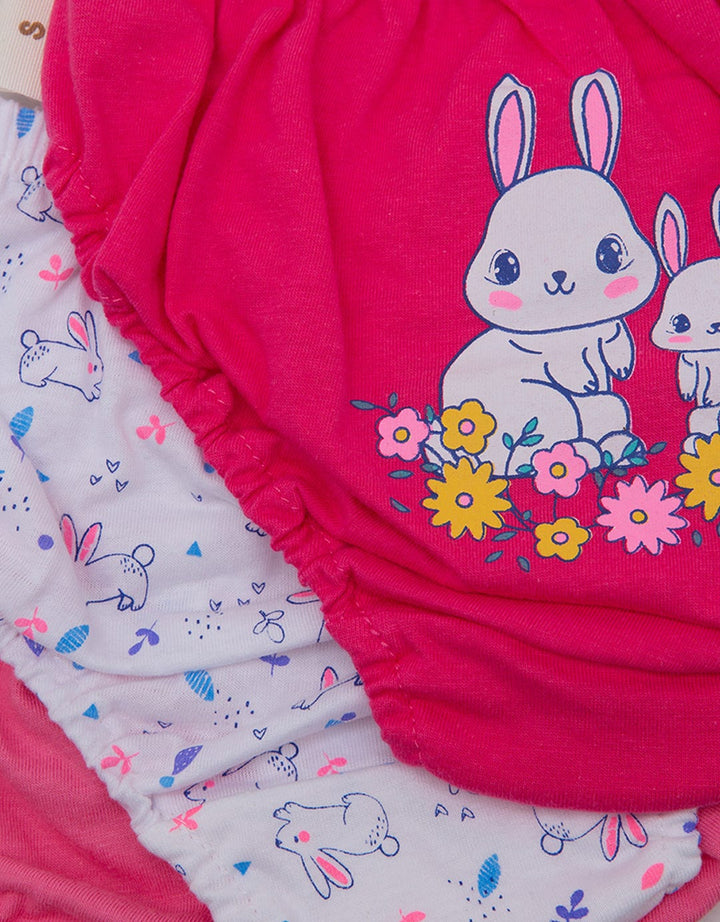 Kidz Too Multipack Pack Of 3 Underwear Girls Bunny