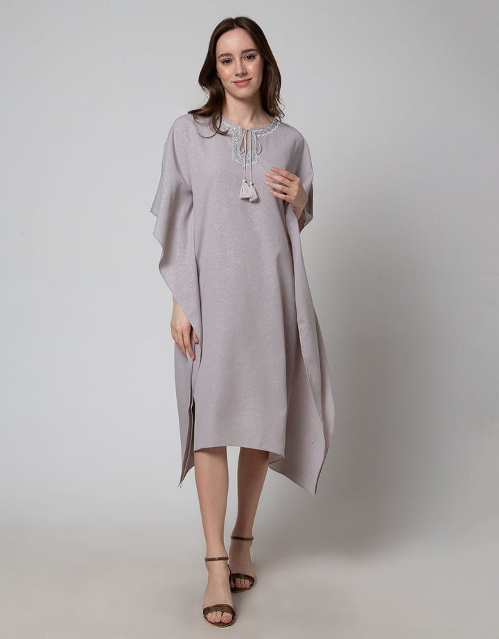 St. Yves Emboss Tassel Dress Kaftan Wanita