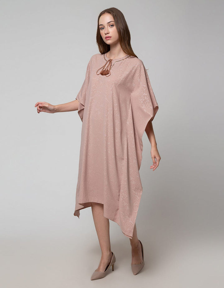St. Yves Emboss Tassel Dress Kaftan Wanita