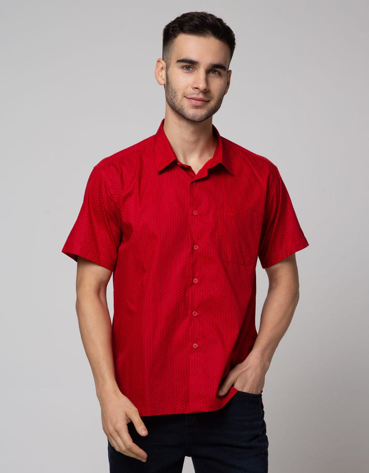 Crocodile Kemeja Casual Lengan Pendek Pria