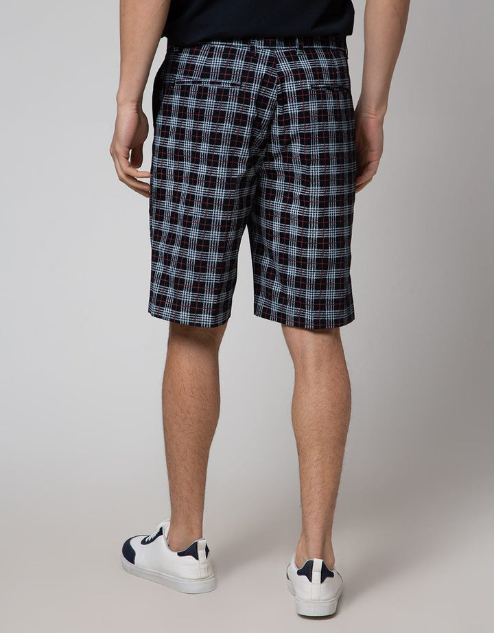 Crocodile Plaid Short Pants Mens