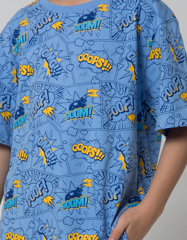 Aero Short Sleeve T-Shirt Print Anime Bbom