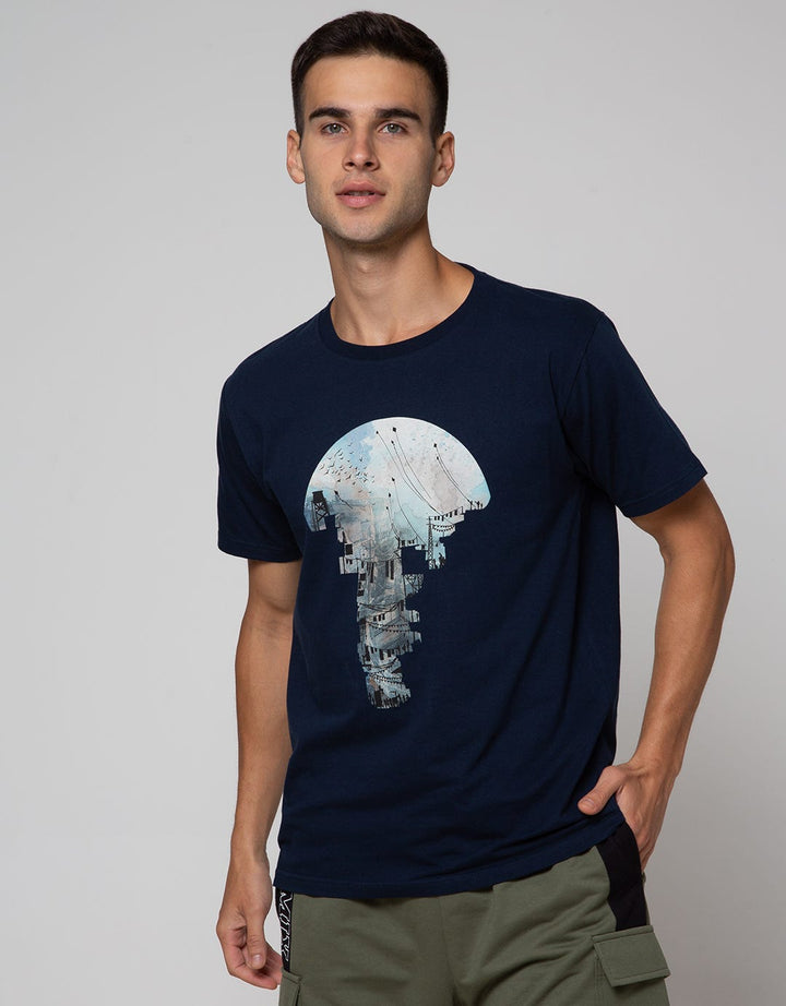 T Zone Short Sleeve T-Shirt Photoprint Space Traveler Colorfull 1