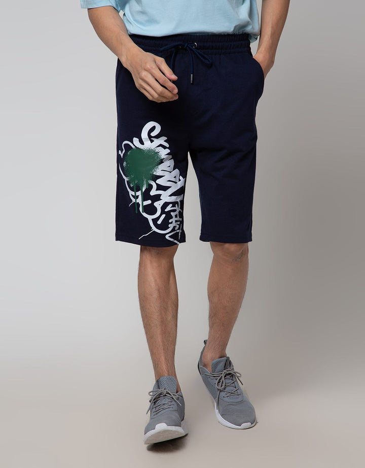 American Jeans Short Pants Knit Bottom Gravity Print