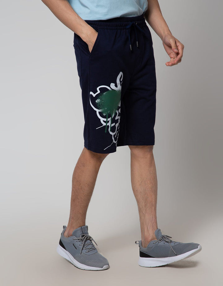 American Jeans Short Pants Knit Bottom Gravity Print