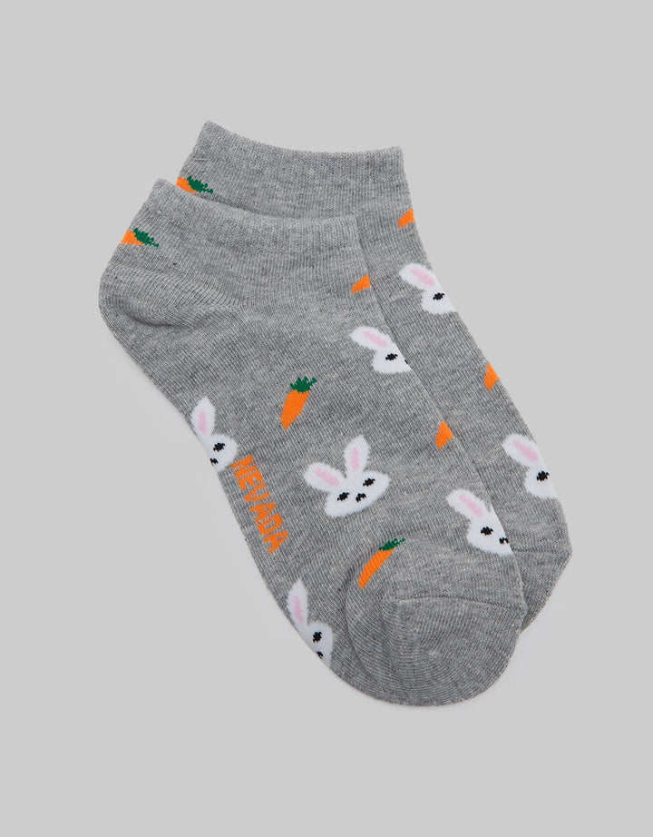 Nevada Rabbit Print Kaos Kaki Anak