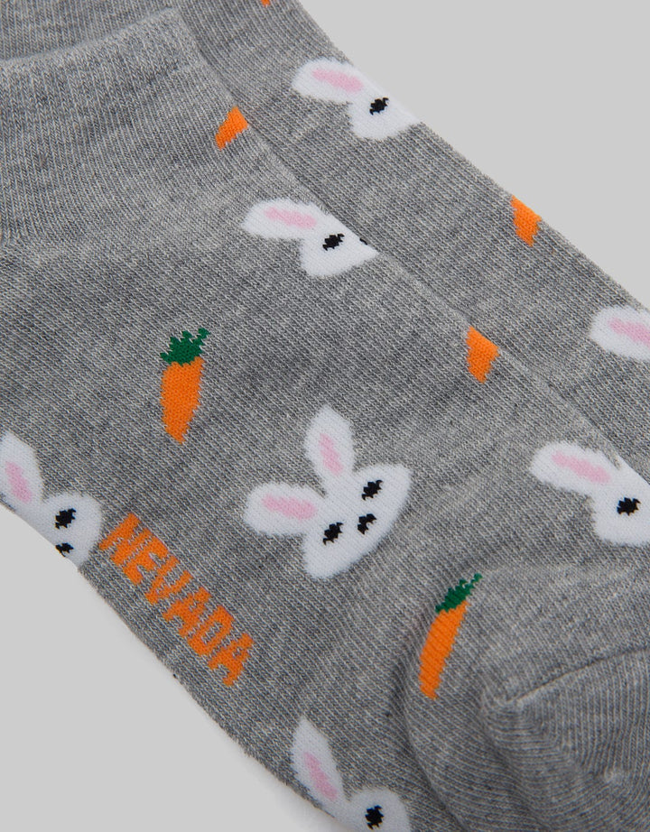 Nevada Rabbit Print Kaos Kaki Anak