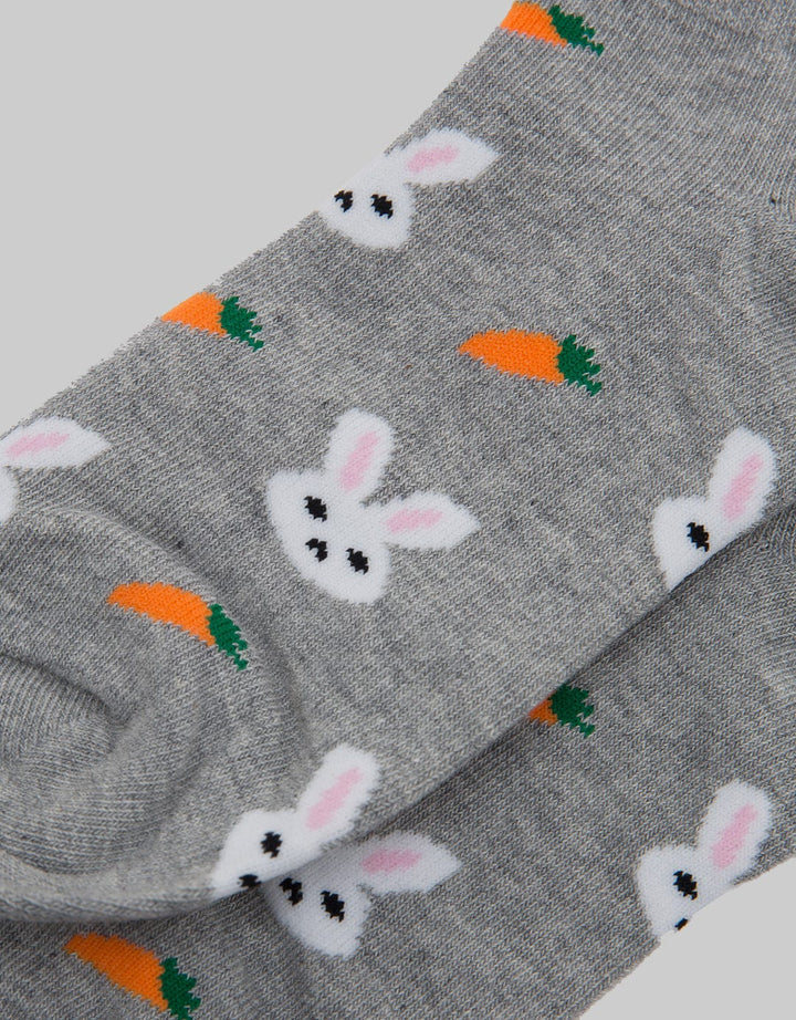 Nevada Rabbit Print Kaos Kaki Anak