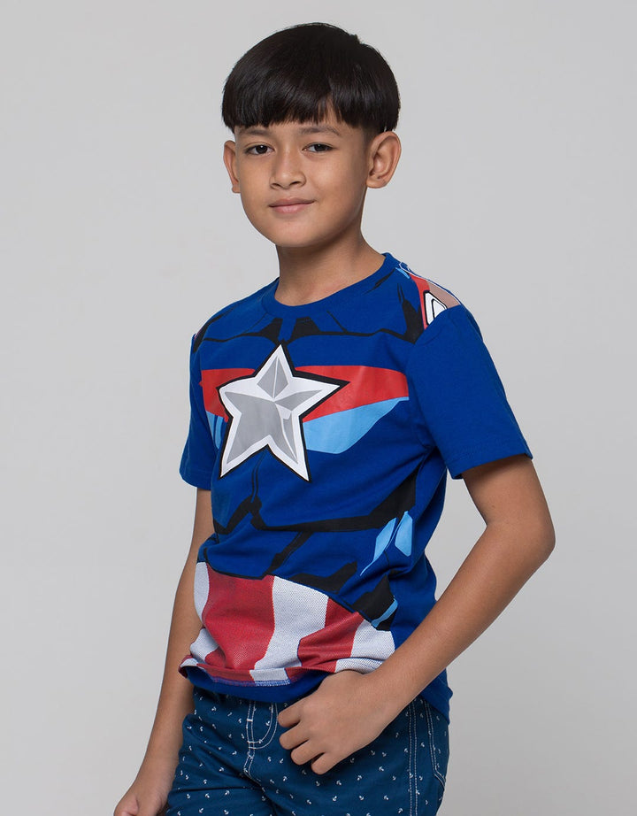 Marvel Capt Amerika Kaos Anak Laki-Laki