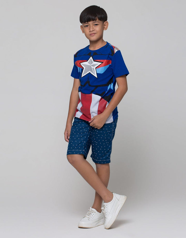 Marvel Capt Amerika Kaos Anak Laki-Laki
