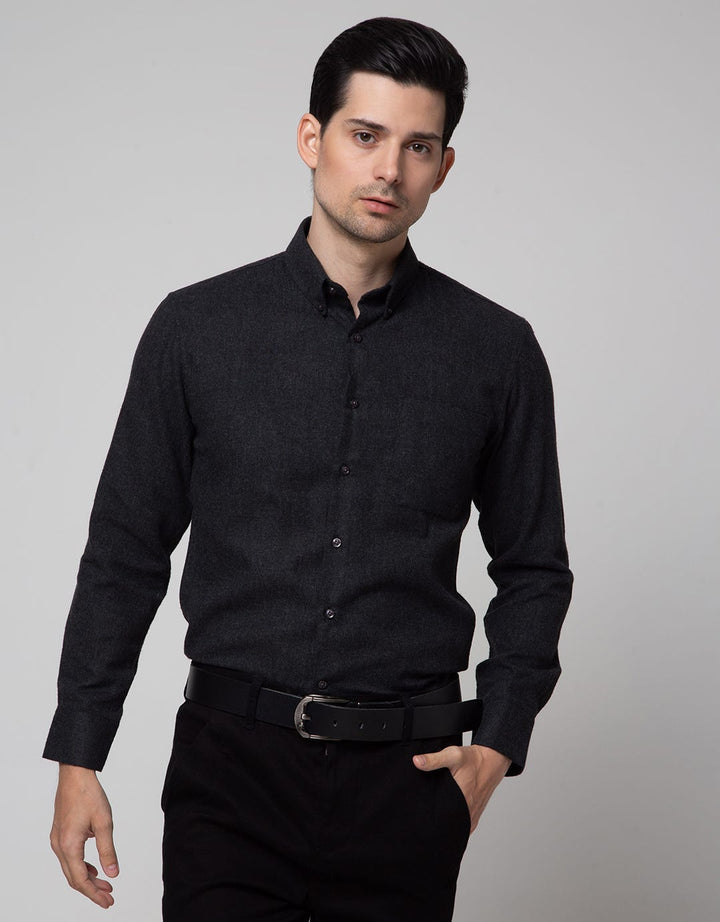 Stanley Adams Long Sleeve Shirt Slim Texture Flanel