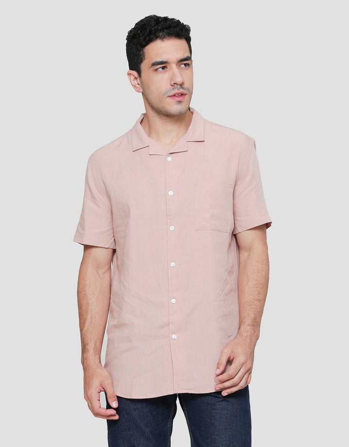 Andrew Smith Plain Kemeja Lengan Pendek Pria