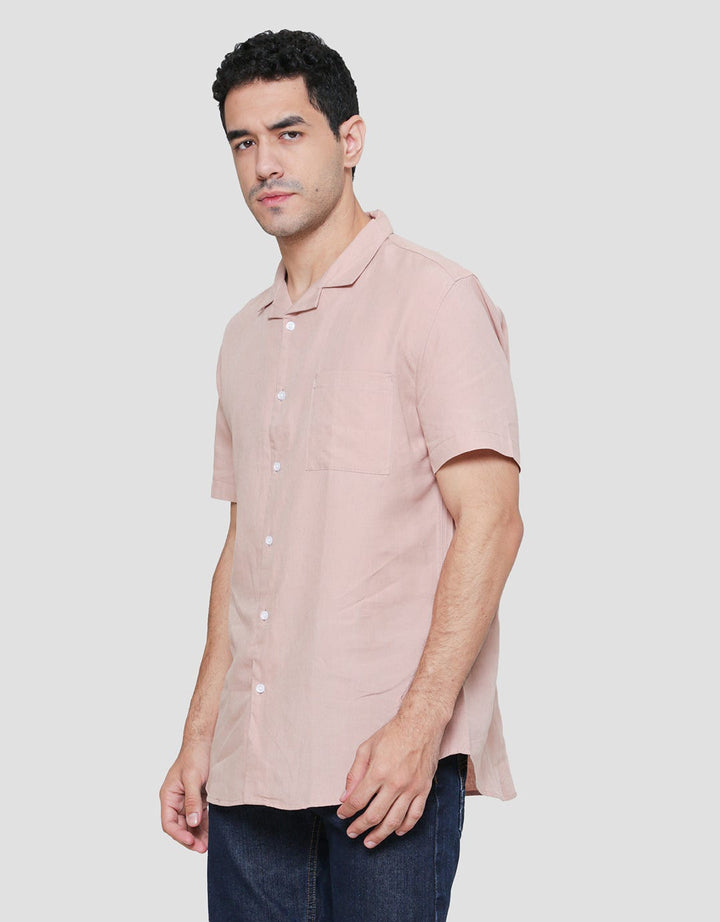 Andrew Smith Plain Kemeja Lengan Pendek Pria