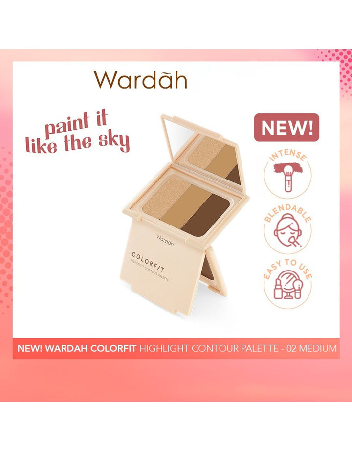 Wardah Colorfit Highlight Contour Palette