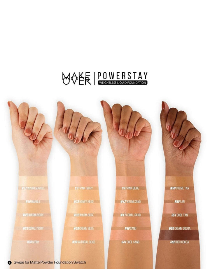 MAKE OVER Powerstay 24H Weightless Liquid Foundation 40 ml