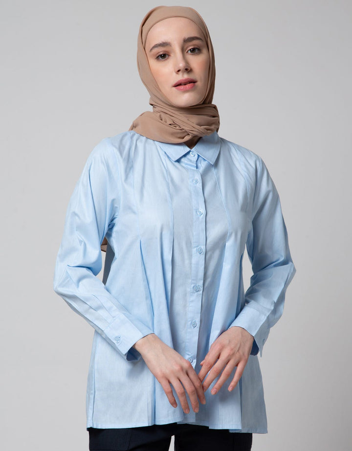 Annisa Pleats On Side Kemeja Wanita