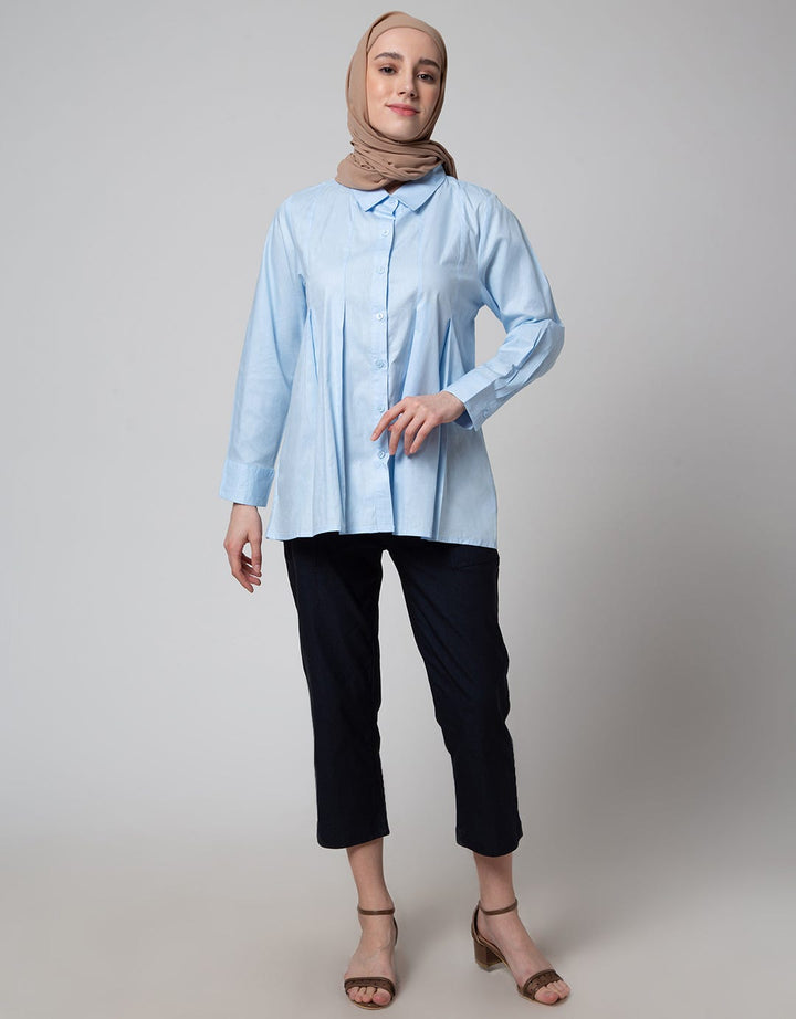 Annisa Pleats On Side Kemeja Wanita
