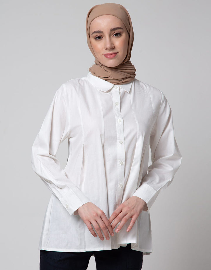 Annisa Pleats On Side Kemeja Wanita