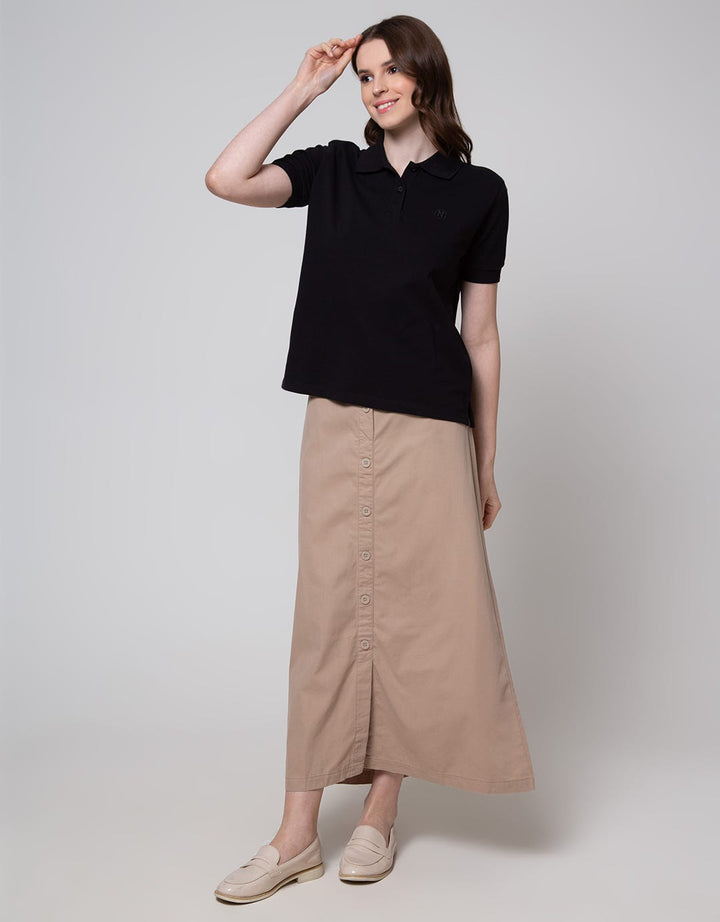 Nevada Lacoste Solid Polo Shirt Wanita