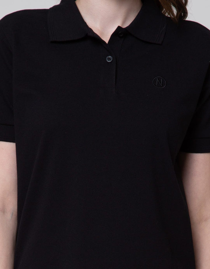 Nevada Lacoste Solid Polo Shirt Wanita