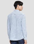 Gab's Kemeja Lengan Panjang  Stripe Pria